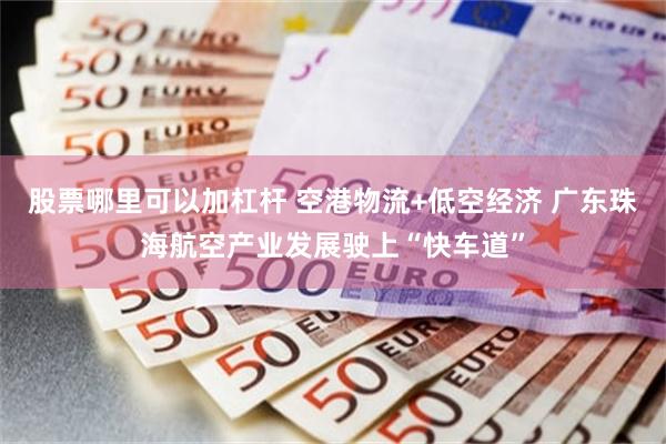 股票哪里可以加杠杆 空港物流+低空经济 广东珠海航空产业发展驶上“快车道”